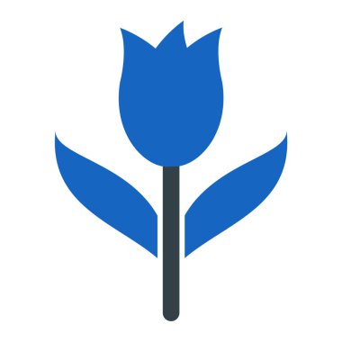 Çiçek. Web simgesi basit illüstrasyon