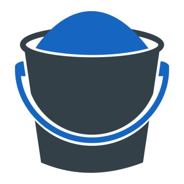 Kova. Web simgesi basit illüstrasyon