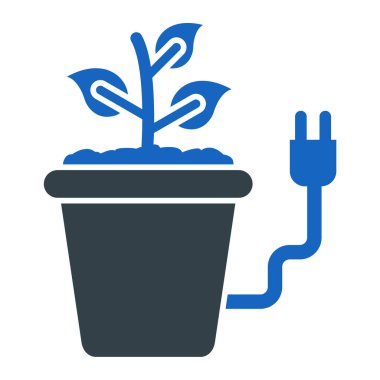 Bitki. Web simgesi basit illüstrasyon