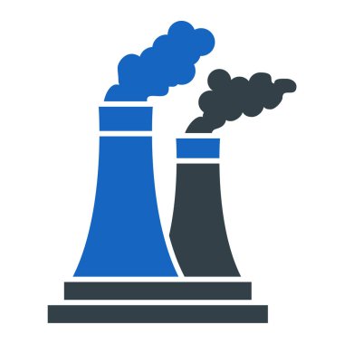 Fabrika ikonu. vektör illüstrasyonu