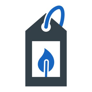 Mavi bir alışveriş çantası simgesinin vektör çizimi