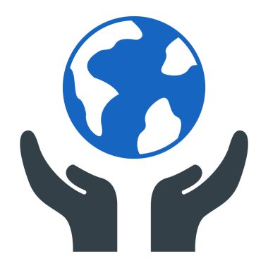 Toprak. Web simgesi basit tasarım