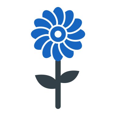 çiçek simgesi vektör illüstrasyonu