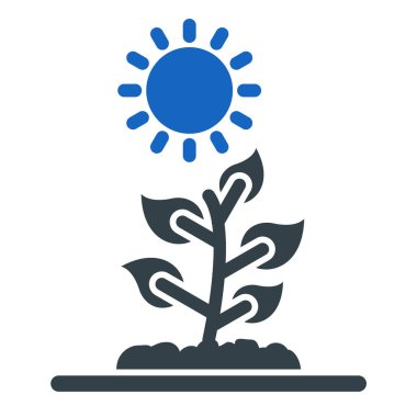 bitki simgesi vektör illüstrasyonu