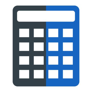 Hesap makinesi. Web simgesi basit illüstrasyon