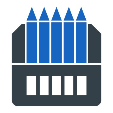 Kalem simgesi vektör illüstrasyonu