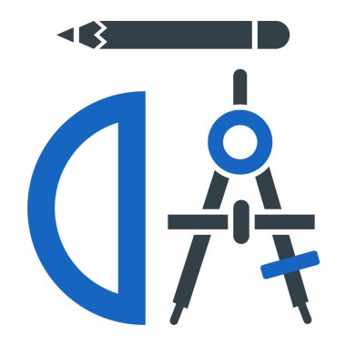 Pusula. Web simgesi basit illüstrasyon