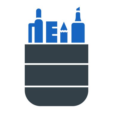 Bir kutu simgesinin vektör illüstrasyonu