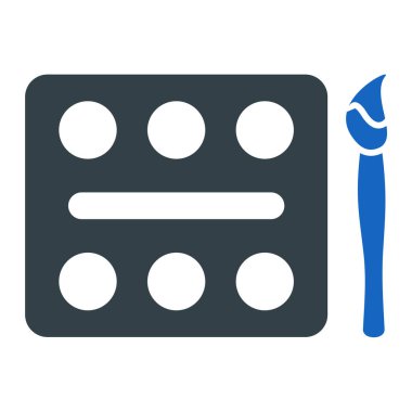 Kalem. Web simgesi basit illüstrasyon