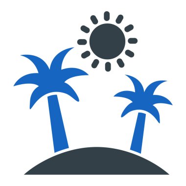 yaz tatili ikonu vektör illüstrasyonu