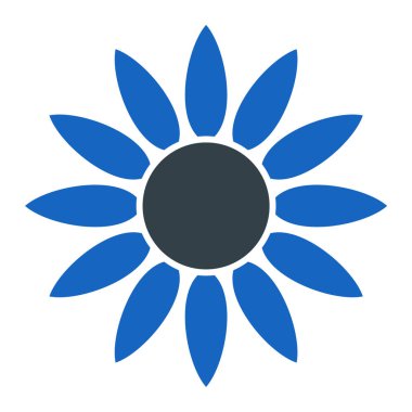 çiçek simgesi vektör illüstrasyonu