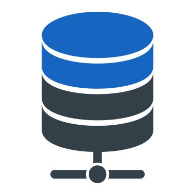 veritabanı. Web simgesi basit illüstrasyon