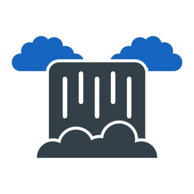 Su tankı ikonu vektörü. İnce çizgi işareti. izole edilmiş sınır sembolü çizimi