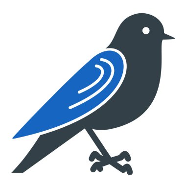 Kuş. Web simgesi basit illüstrasyon