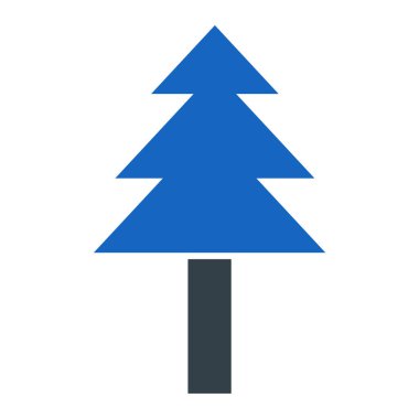 Noel ağacı simgesi vektör illüstrasyonuName