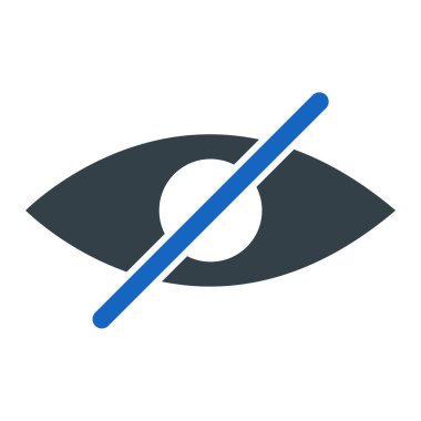 Göz simgesi vektör illüstrasyonu