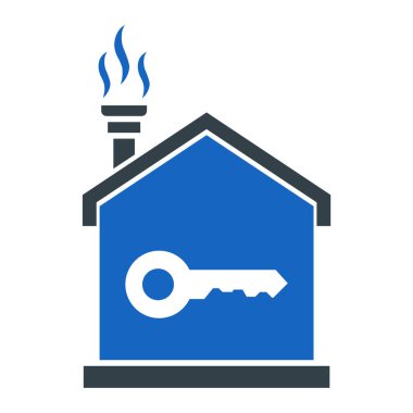 ev anahtarı simgesi vektör illüstrasyon tasarımı