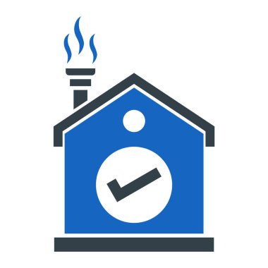 Bir ateş simgesinin vektör illüstrasyonu