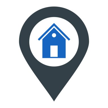 konum pin simgesi vektör illüstrasyonu