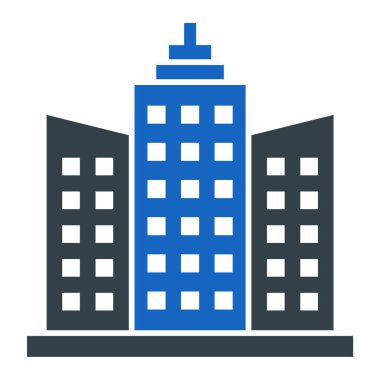 Bina. Web simgesi basit tasarım