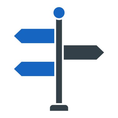 İşaret levhası Web simgesi basit illüstrasyon