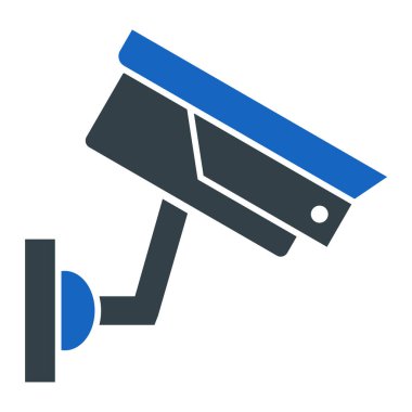 Kapalı devre kamera simgesi. düz dizayn biçimi 10