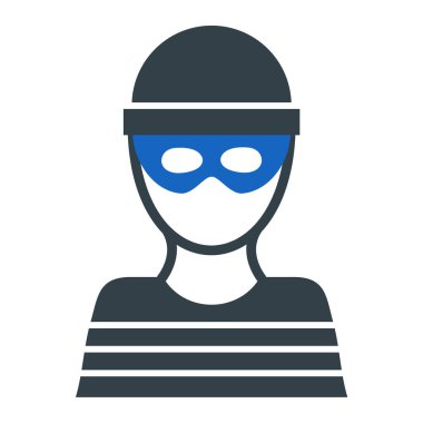 Hacker. Web simgesi basit illüstrasyon