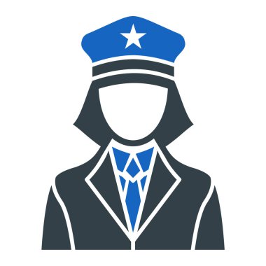 Bir polis memurunun vektör çizimi