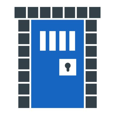 Kapı. Web simgesi basit illüstrasyon