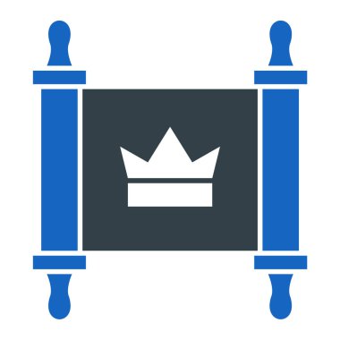Kral taç ikonu. Web için kraliçe vektör simgelerinin basit çizimi