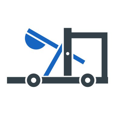 forklift. Web simgesi basit illüstrasyon
