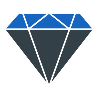 Elmas simgesi vektör illüstrasyonu