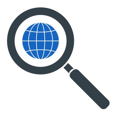 Arama simgesi vektör illüstrasyonu