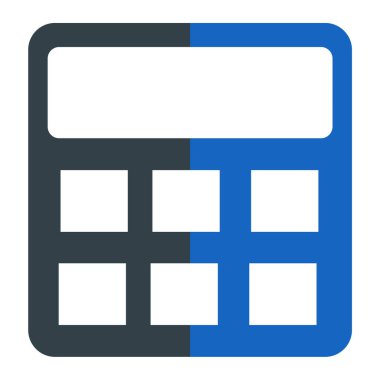 Hesap makinesi. Web simgesi basit illüstrasyon