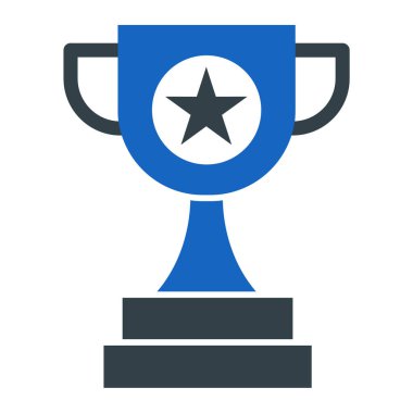 Kupa. Web simgesi basit illüstrasyon