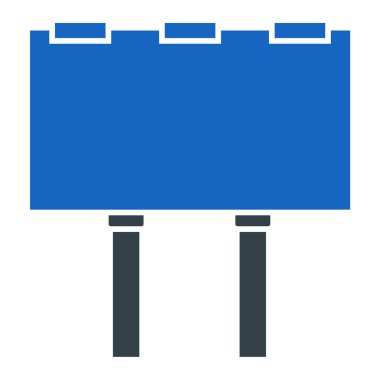 Reklam panosu. Web simgesi basit illüstrasyon