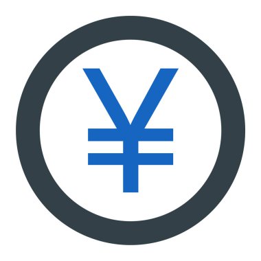 yen. Web simgesi basit illüstrasyon