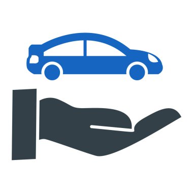 araba simgesi vektör illüstrasyonu