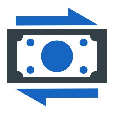 Para için. Web simgesi basit illüstrasyon