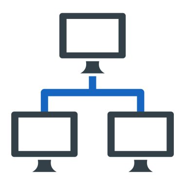 şebeke. Web simgesi basit illüstrasyon