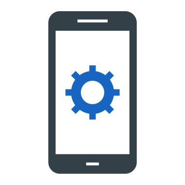 cep telefonu ikonu vektör illüstrasyonu