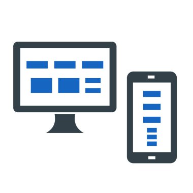 bilgisayar simgesi vektör illüstrasyonu