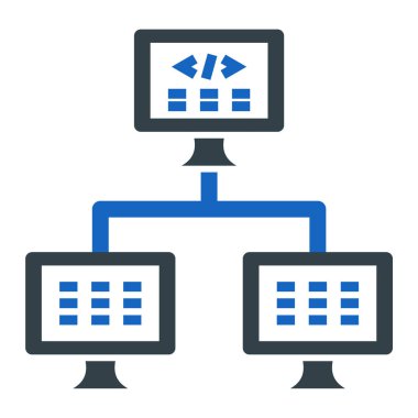 Bilgisayar monitörü. Basit resimleme