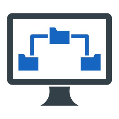 dizüstü bilgisayar simgesi, vektör illüstrasyonu