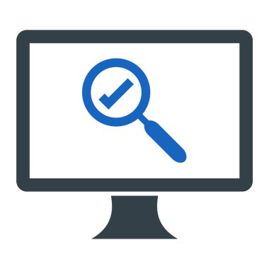 Ara. Web simgesi basit illüstrasyon