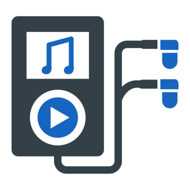 Müzik çalar. Basit tasarım