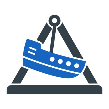 Gemi. Web simgesi basit illüstrasyon