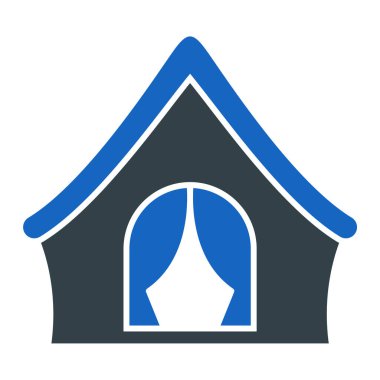 Ev. Web simgesi basit illüstrasyon