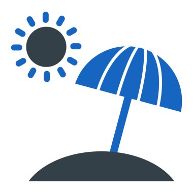 Plaj Şemsiyesi. Web simgesi