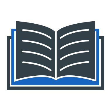 kitap simgesi vektör illüstrasyonu